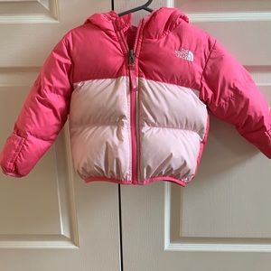 Toddler girl reversible winter coat
